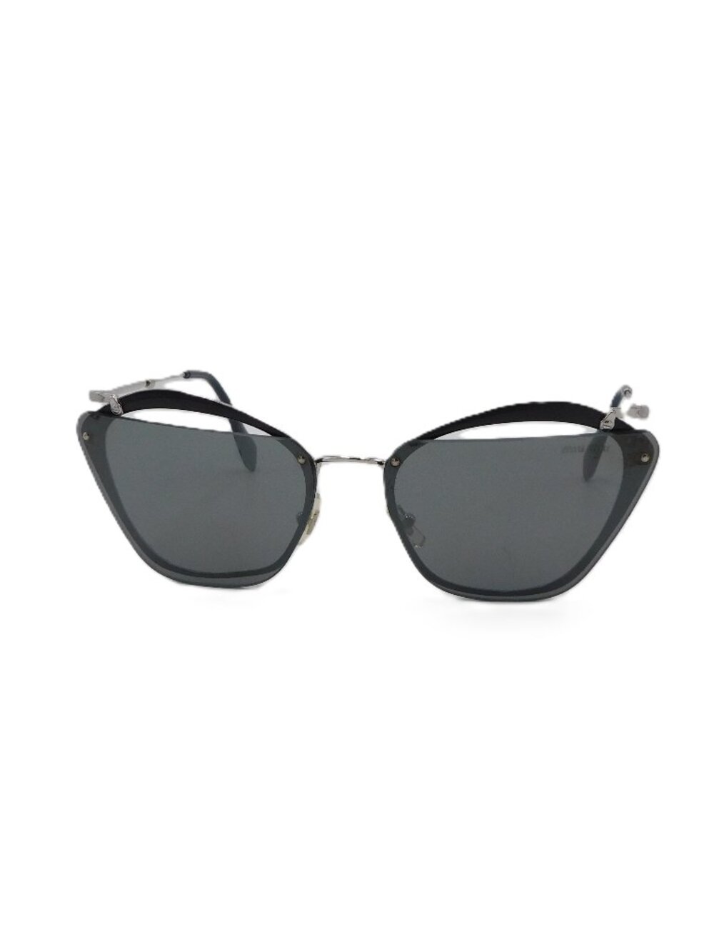 Miu Miu SMU54T Noir Cut-Out Cat-Eye Sunglasses | Authentic | Scatched | GUC